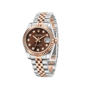 Rolex Watch | Datejust Two-Tone Chocolate Diamond