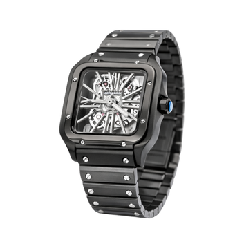 Cartier Watch | Santos de Cartier Skeleton Large Black Steel