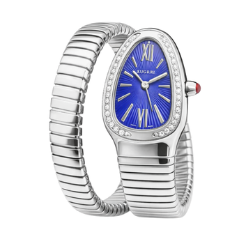 Bvlgari Watch | Serpenti Tubogas Blue Dial Silver Steel