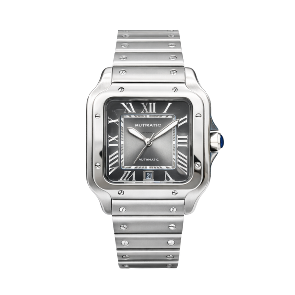 Cartier Watch |  Santos de Cartier silver & Graduated Green Dial