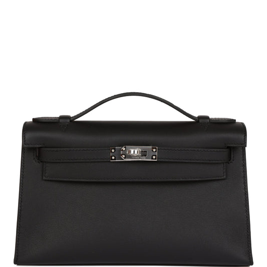 Hermès | Kelly Pochette Black Swift - Free & Fast UAE Shipping