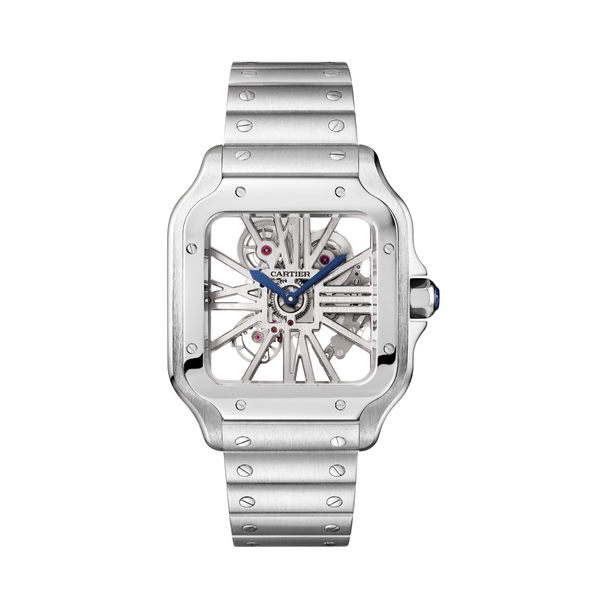 Cartier Watch | Santos de Cartier Skeleton Steel