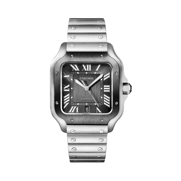 Cartier Watch |Santos de Cartier Stainless Steel With Green Sunburst Dial