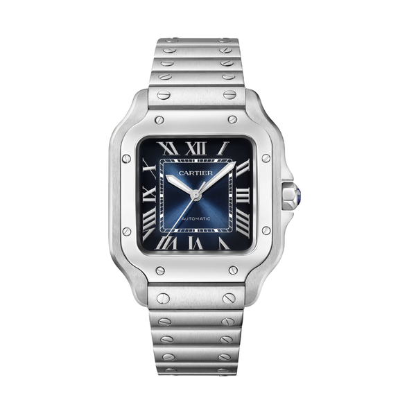 Cartier Watch | Santos de Cartier Steel Blue Dial