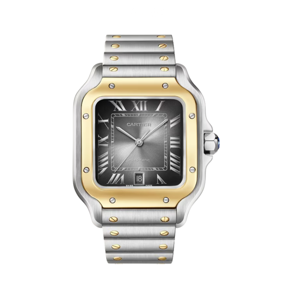 Cartier Watch | Santos de Cartier Two-Tone Large Golden