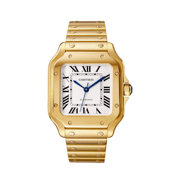 Cartier Watch | Santos de Cartier Yellow Gold White Dial