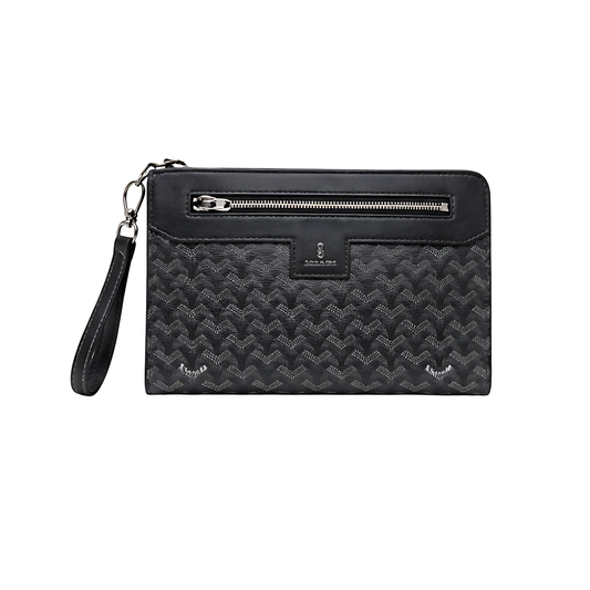 Goyard Clutch | Black Grey - View 1