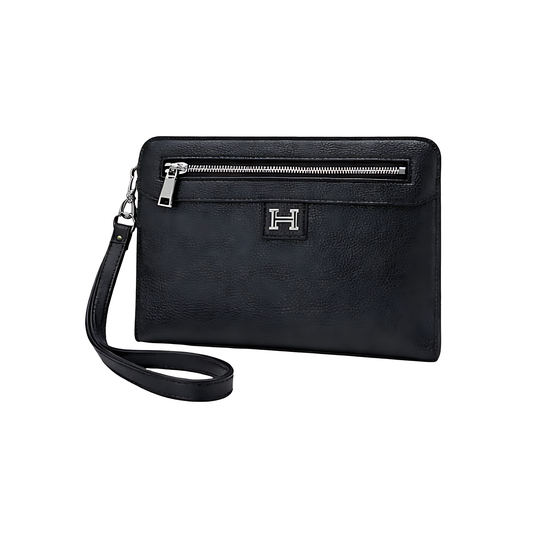 Hermes Pouch | Black Canvass - View 1