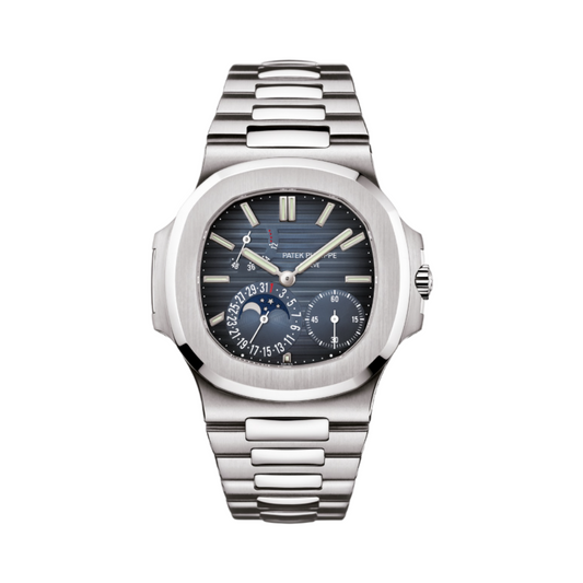 Patek Philippe | Nautilus Moon Phase Blue Dial - Free & Fast UAE Shipping