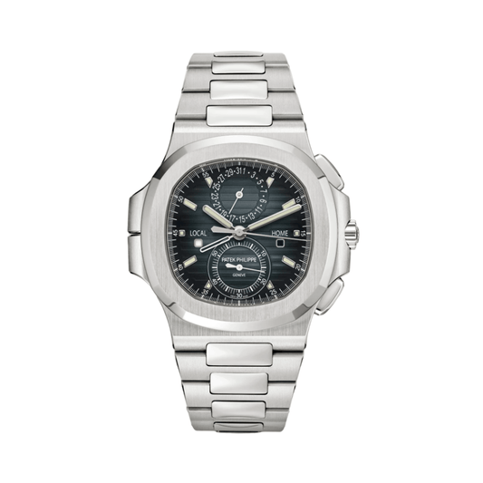 Patek Philippe | Nautilus Time Sunburst Blue Dial - Free & Fast UAE Shipping