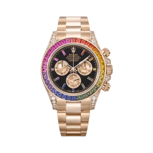 Rolex | Rainbow Black Dial - Free & Fast UAE Shipping