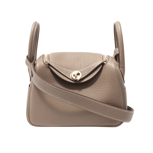 Hermès | Mini Lindy Tc 20 Elephant Gray - Free & Fast UAE Shipping