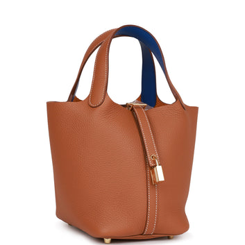 Hermès | Eclat Picotin Lock 18 Gold Clemence - Free & Fast UAE Shipping